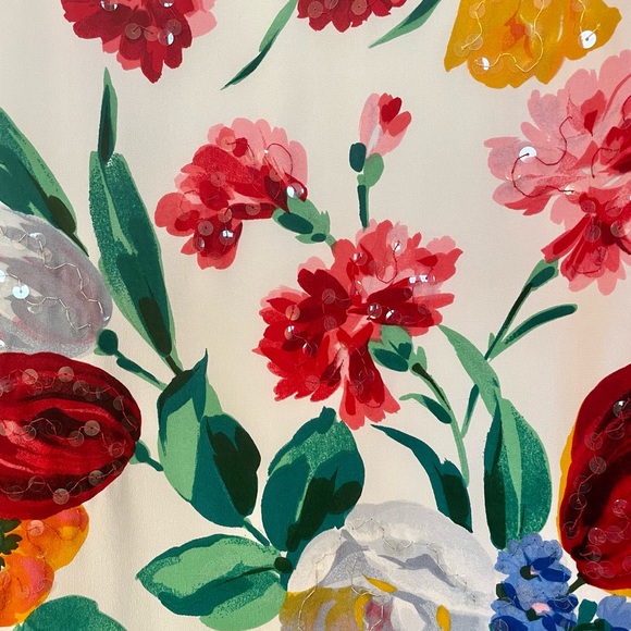 Mary Ann Restivo Women’s Vintage Floral Silk  One Button Blazer-90’s-Sz 4-EUC - Picture 13 of 14